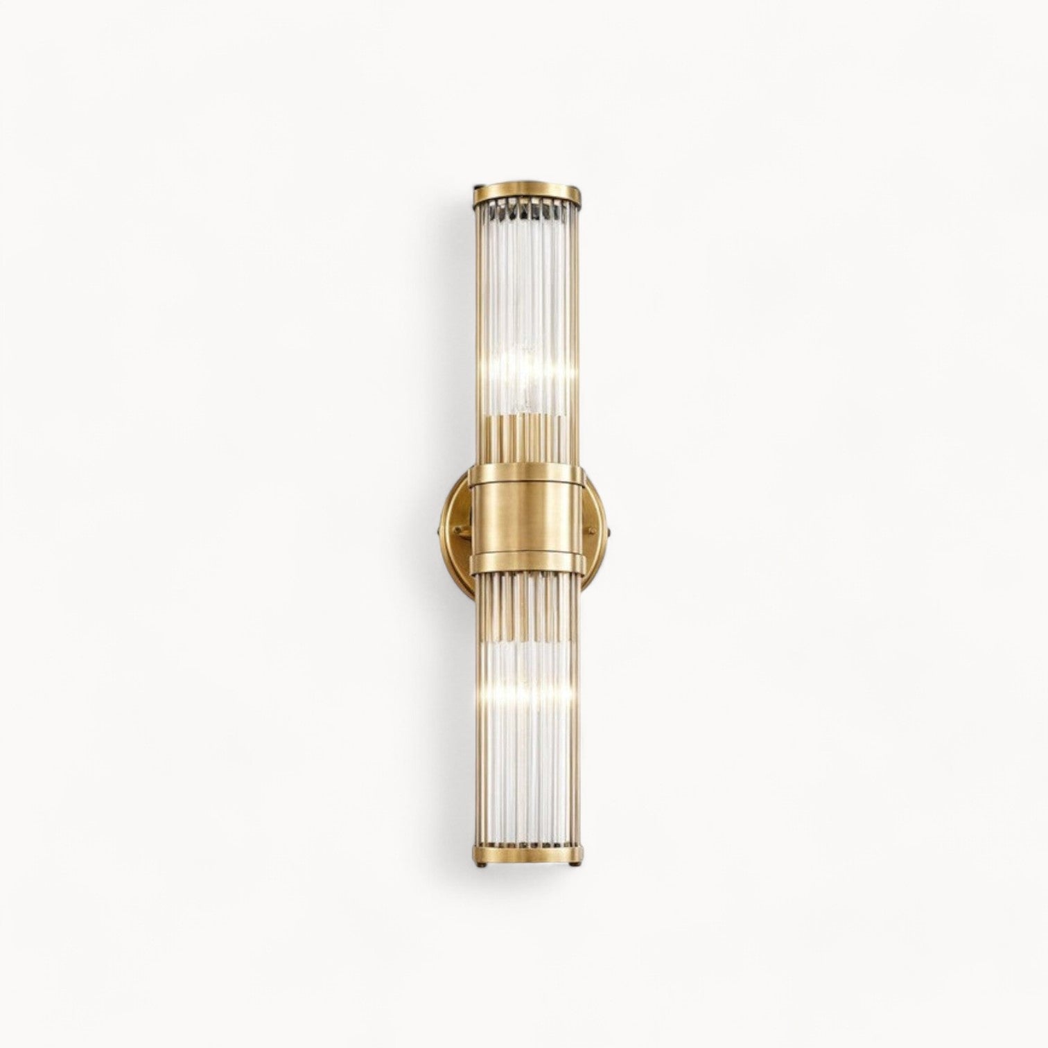 Modern Gold Crystal Wall Sconces for Bathroom - Energy-Efficient E14 LED Wall Lights, Elegant Design, 22cm & 45cm Options 2