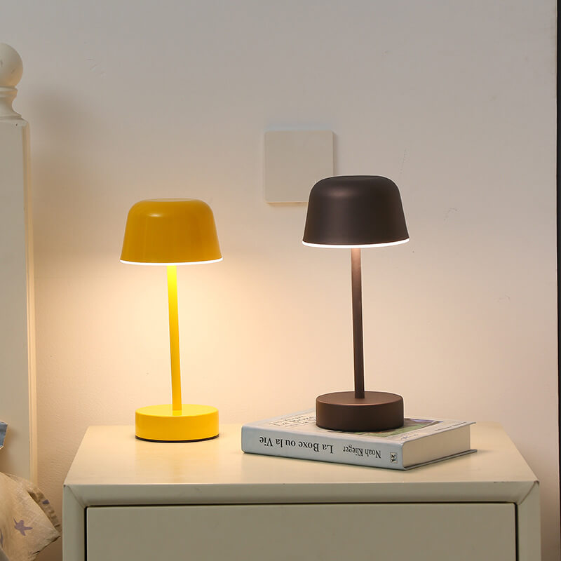 Portable Rechargeable Table Lamp - Cordless Dimmable Iron Desk Lamp with 10-16 Hours Battery Life and Eye-Friendly Light 6