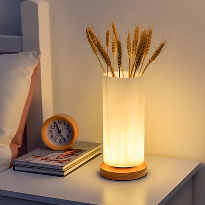 Handmade Flower Design Table Lamp – Eco-Friendly Lighting for Bedroom or Living Room Decor 3