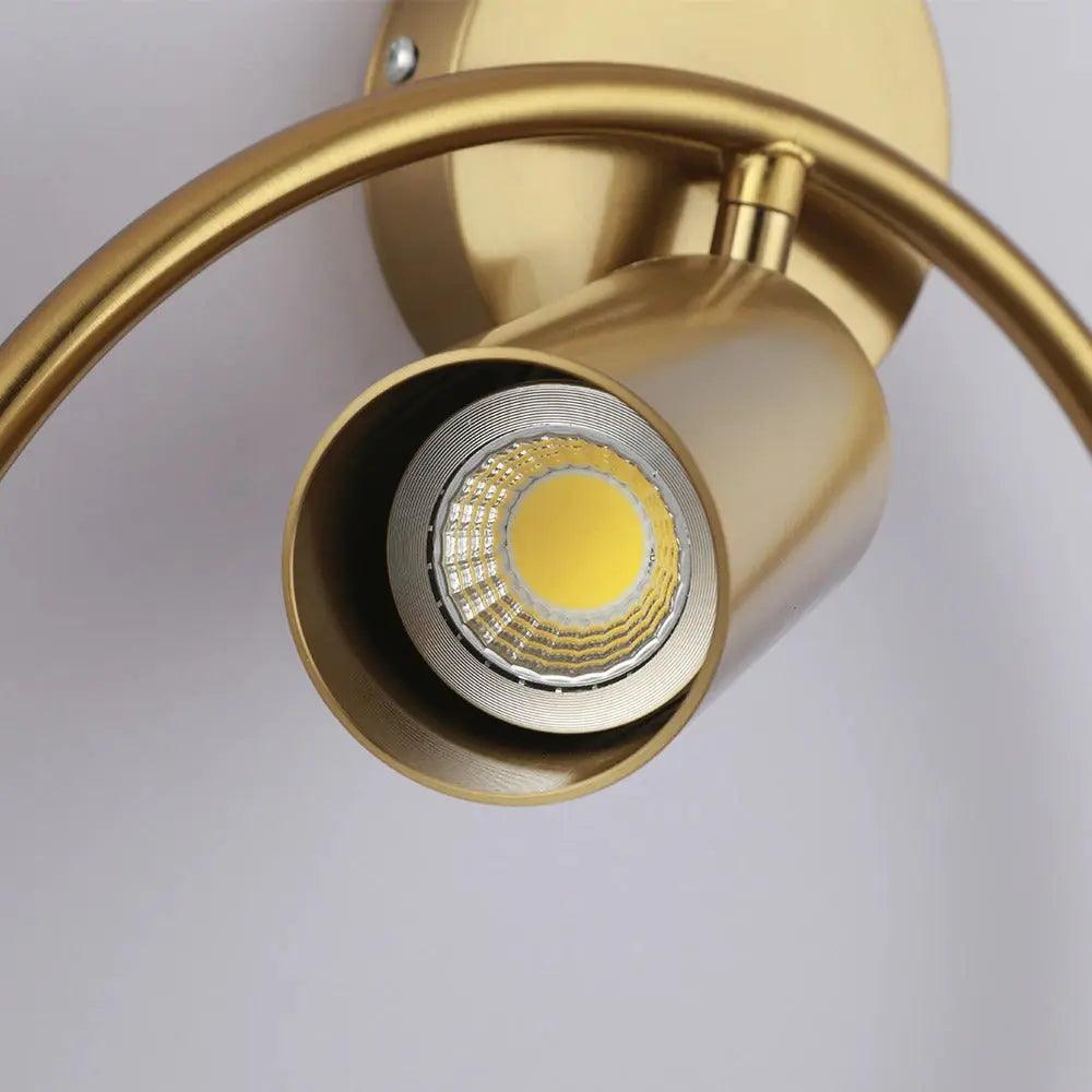 Modern LED Wall Lamp – 17W Iron and Glass Sconce Light with Warm/Natural Light Options – Black or Gold Wall Lights for Home 5