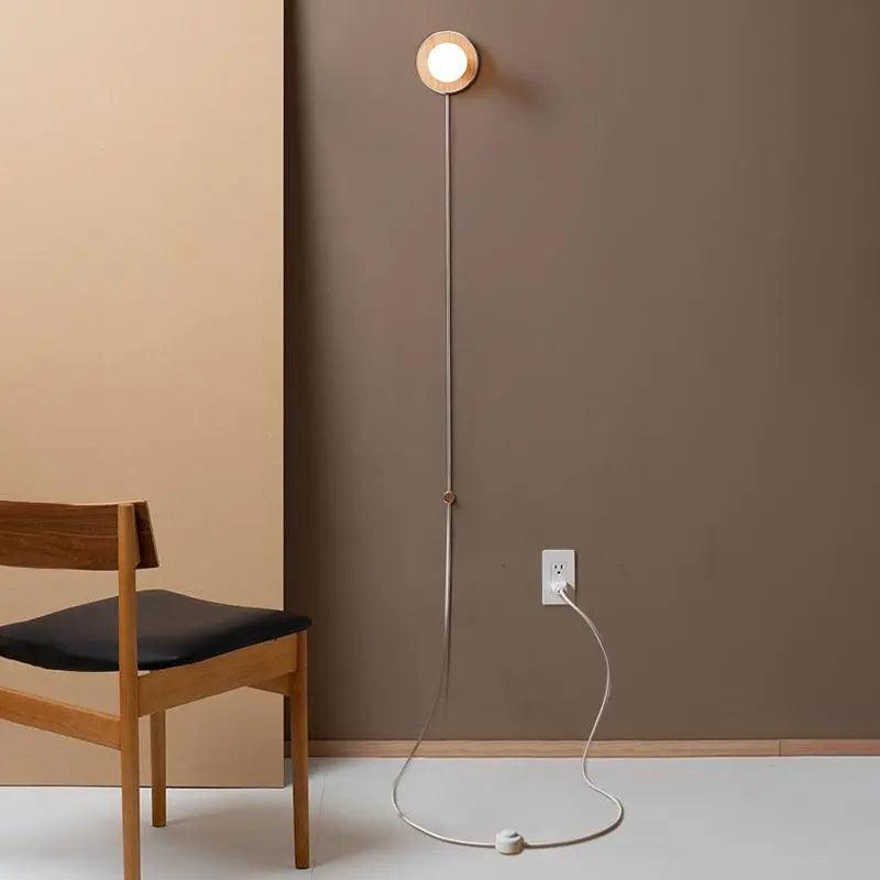 Dimmable Wall Lamp with Wooden Base and White Glass Shade – Stylish Wall Sconce Lighting for Indoor Use 4
