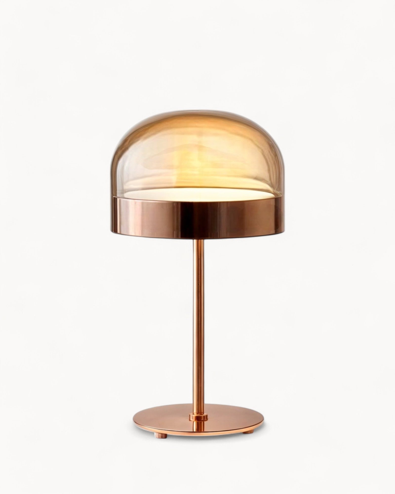 Amethyst Crystal Table Lamp with Rose Gold Finish – Elegant Bedside or Desk Lamp for Modern Living Room Decor 3