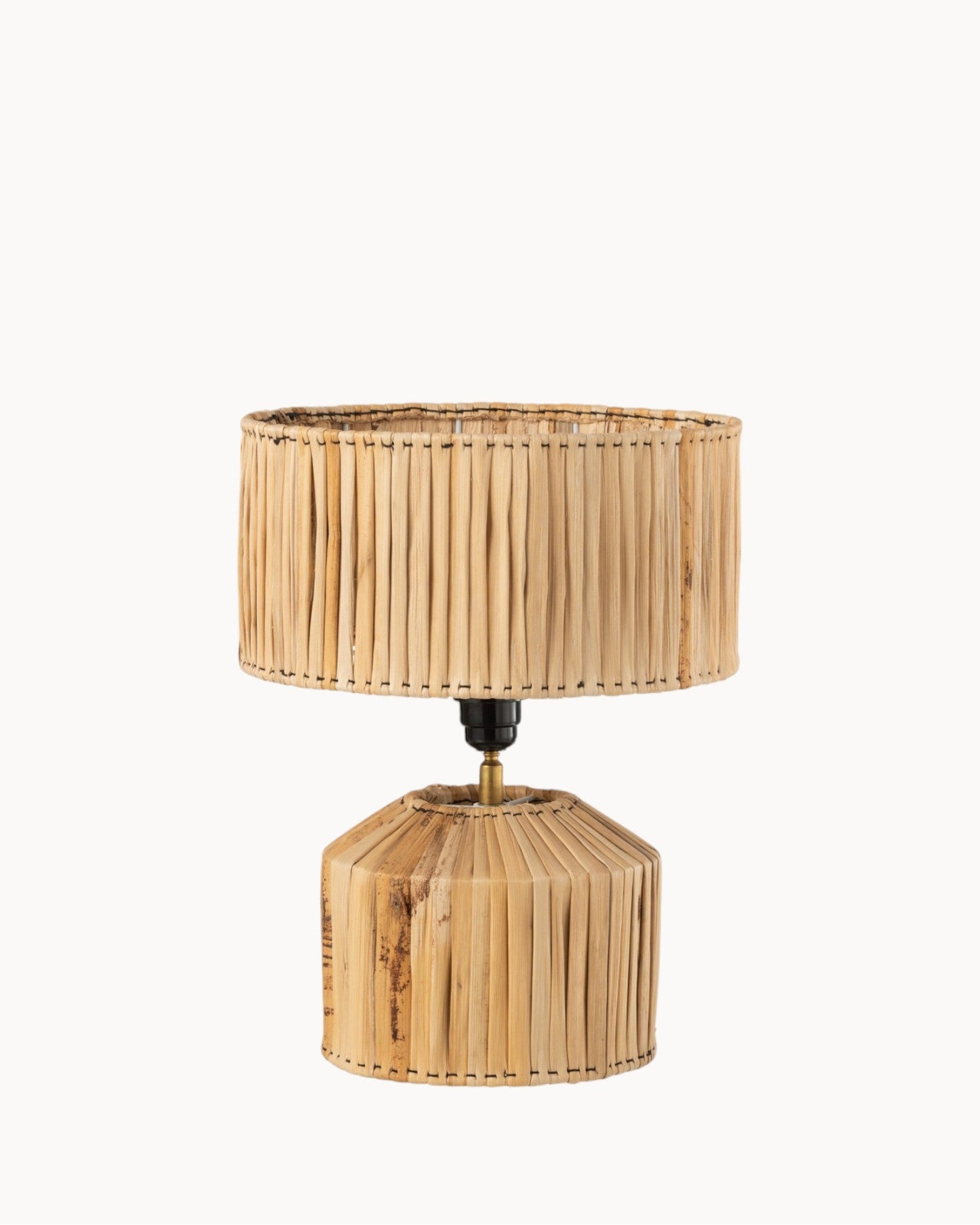 Natural Bamboo Table Lamp – 35 cm Compact Design for Bedside or Living Room Use, E27 Socket, Warm Illumination 1