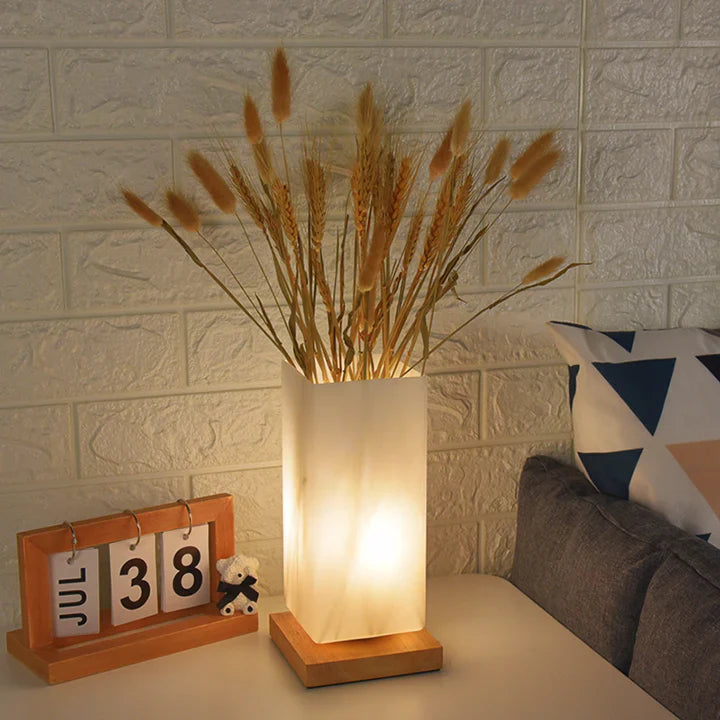 Handmade Flower Design Table Lamp – Eco-Friendly Lighting for Bedroom or Living Room Decor 4