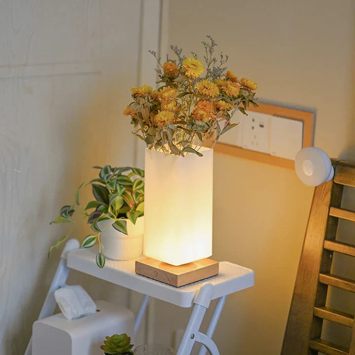 Variant image for Handmade Flower Design Table Lamp – Eco-Friendly Lighting for Bedroom or Living Room Decor-2