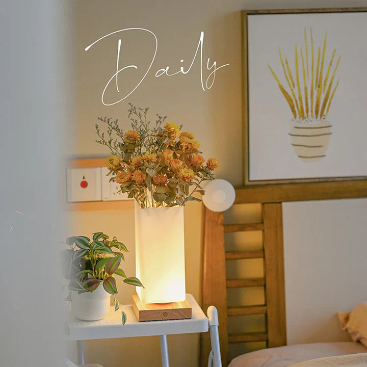 Handmade Flower Design Table Lamp – Eco-Friendly Lighting for Bedroom or Living Room Decor 6