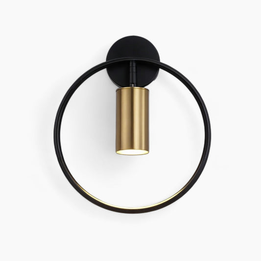 Modern LED Wall Lamp – 17W Iron and Glass Sconce Light with Warm/Natural Light Options – Black or Gold Wall Lights for Home 1